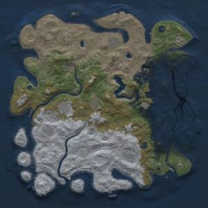 Thumbnail Rust Map: Procedural Map, Size: 4500, Seed: 315630260, 17 Monuments