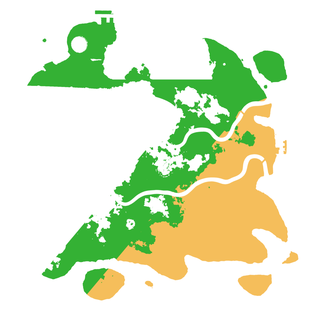 Biome Rust Map: Procedural Map, Size: 3500, Seed: 777453697