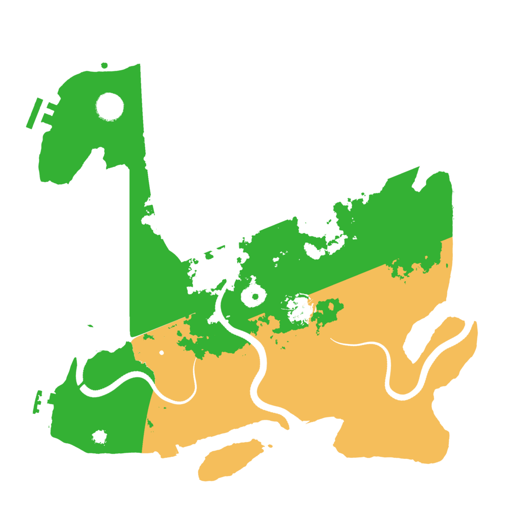Biome Rust Map: Procedural Map, Size: 3300, Seed: 440458057