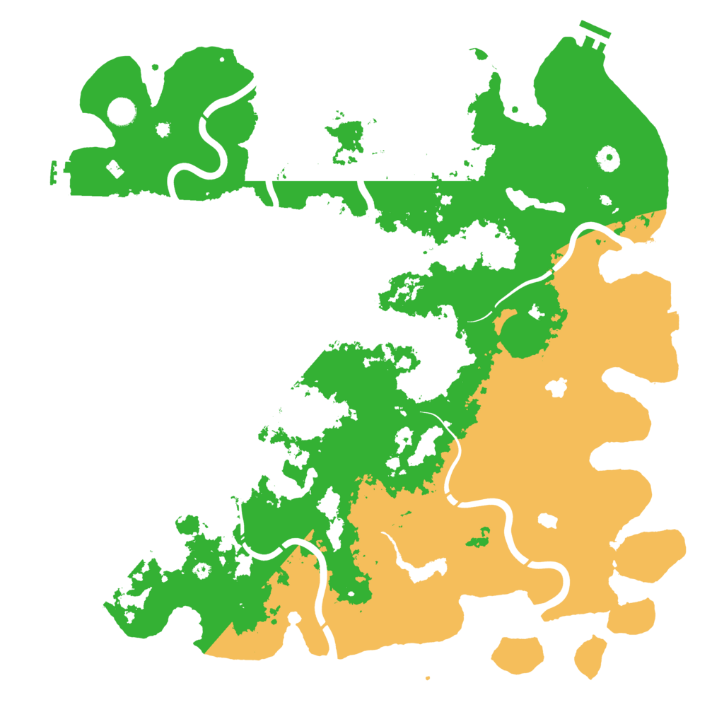 Biome Rust Map: Procedural Map, Size: 4500, Seed: 1205757080