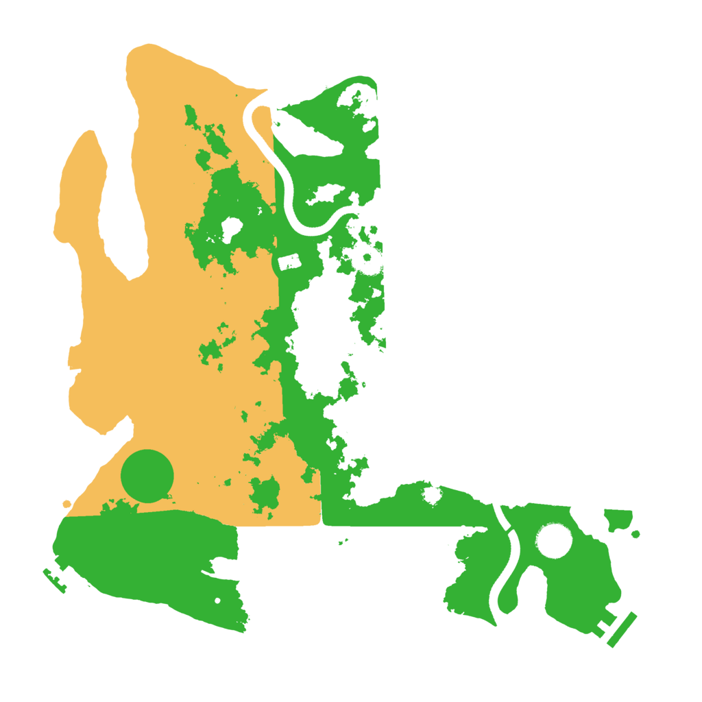 Biome Rust Map: Procedural Map, Size: 3500, Seed: 948324476