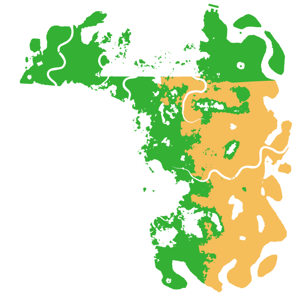 Biome Rust Map: Procedural Map, Size: 6000, Seed: 161686