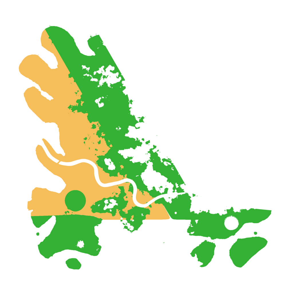 Biome Rust Map: Procedural Map, Size: 3700, Seed: 736479579