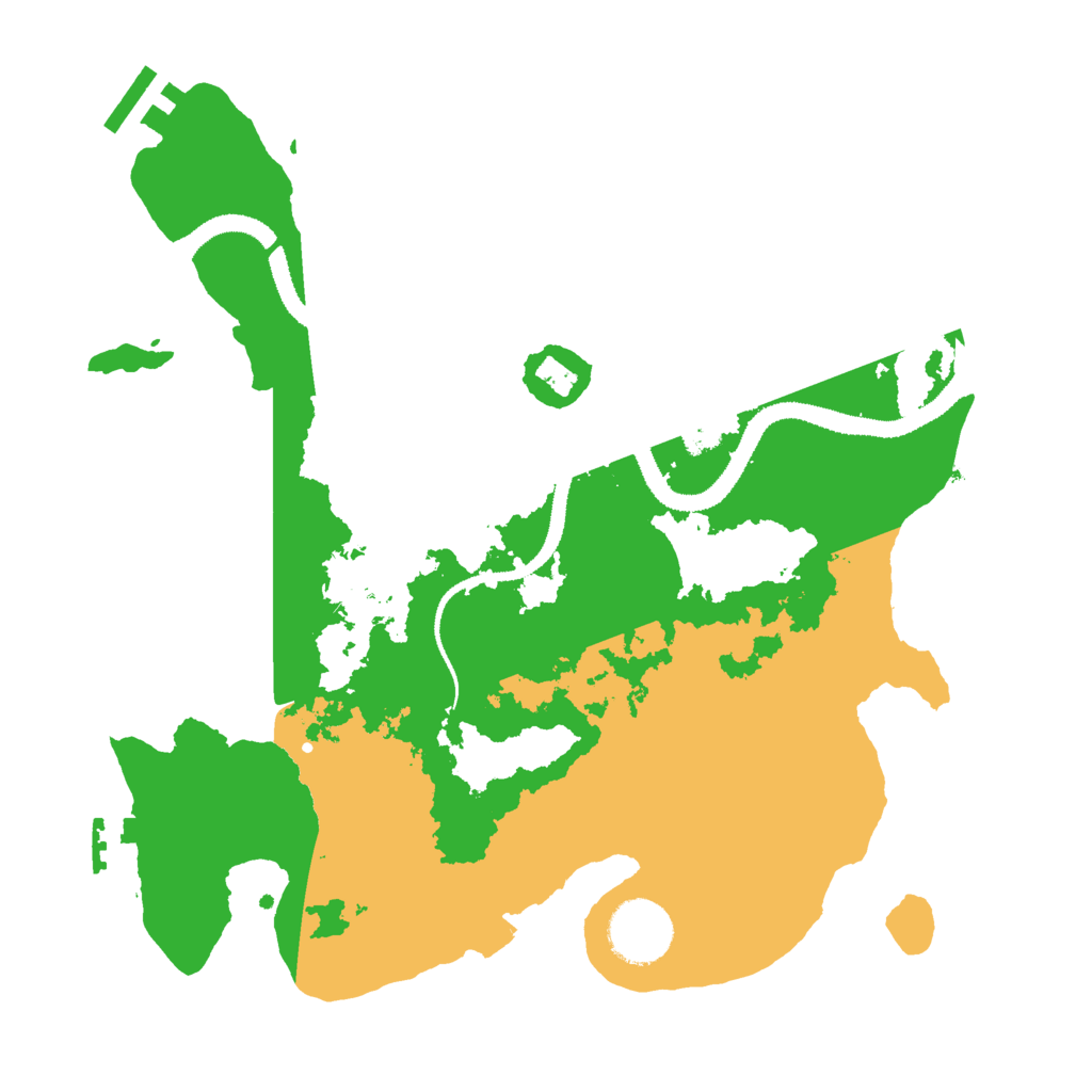 Biome Rust Map: Procedural Map, Size: 3000, Seed: 1152662083