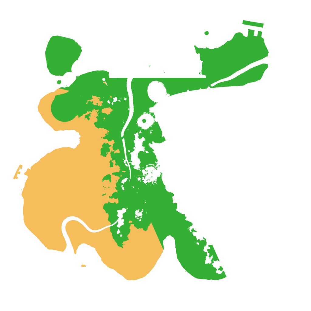 Biome Rust Map: Procedural Map, Size: 3000, Seed: 91551