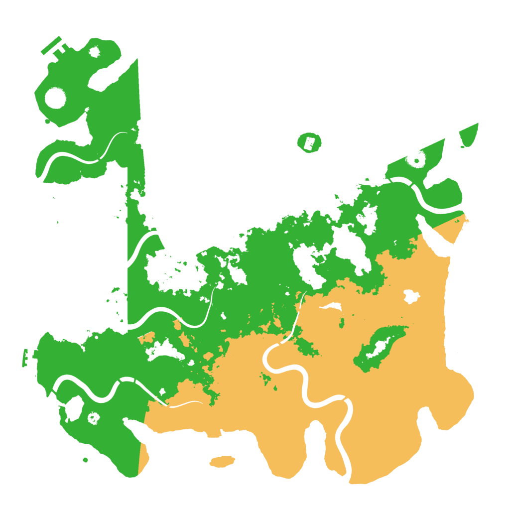 Biome Rust Map: Procedural Map, Size: 4250, Seed: 128943707