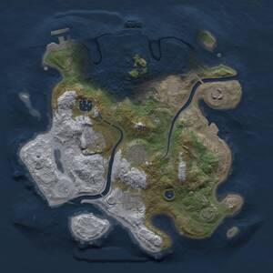 Thumbnail Rust Map: Procedural Map, Size: 3000, Seed: 852457455, 11 Monuments