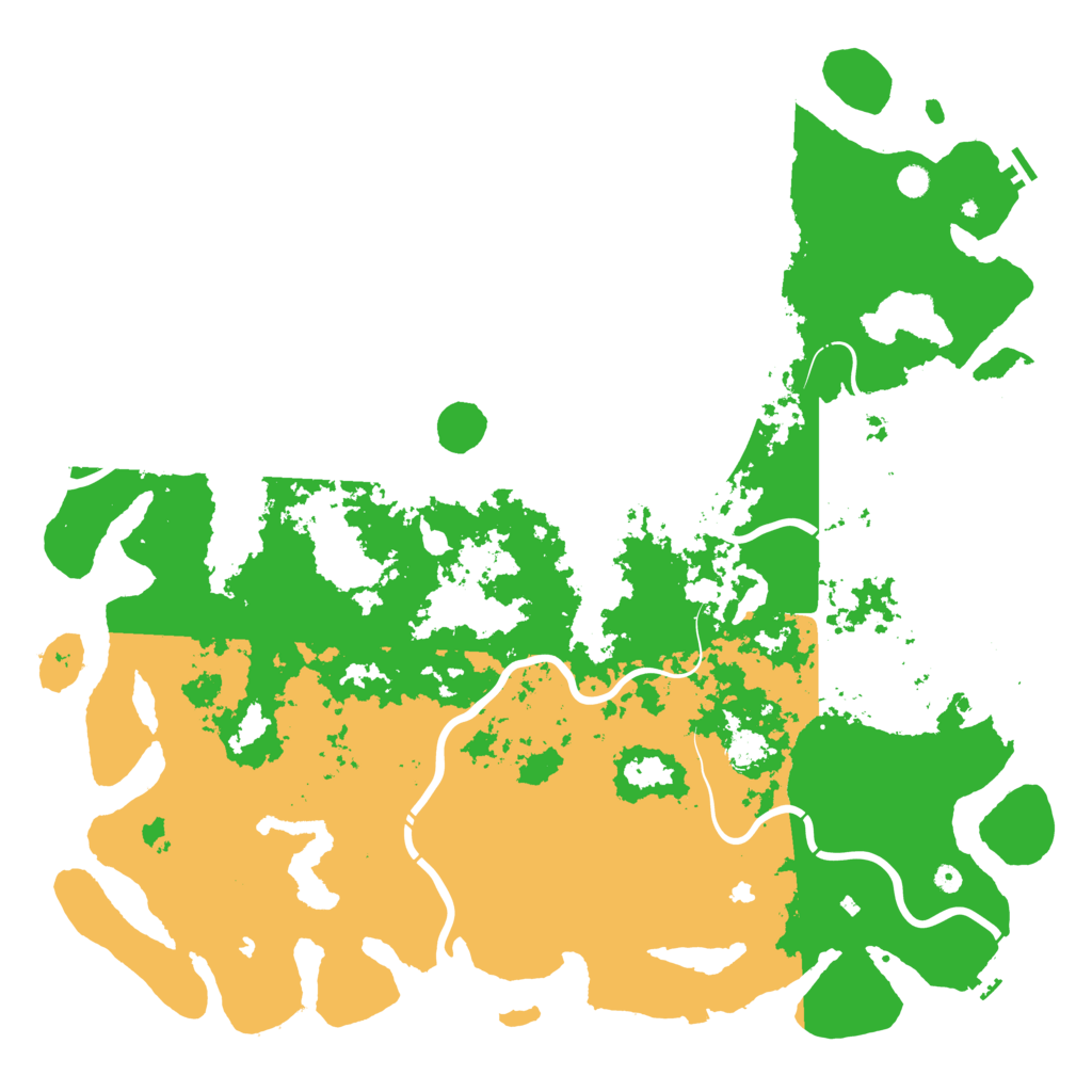 Biome Rust Map: Procedural Map, Size: 6000, Seed: 1217006265