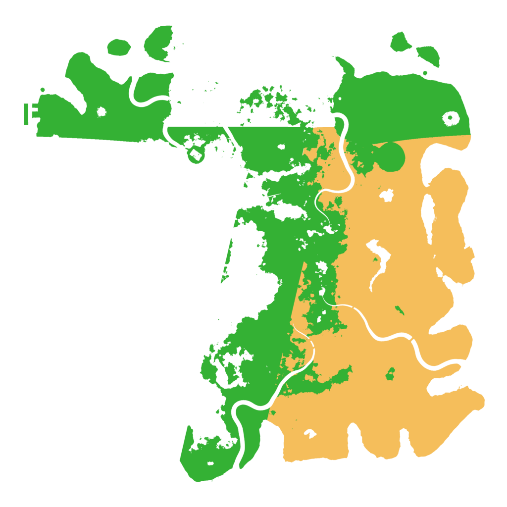 Biome Rust Map: Procedural Map, Size: 4800, Seed: 558485518