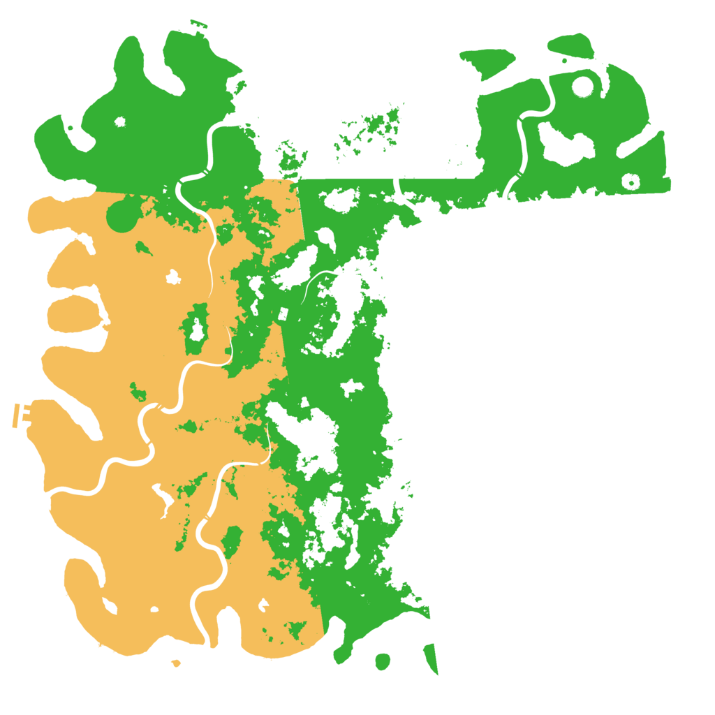 Biome Rust Map: Procedural Map, Size: 6000, Seed: 3573185