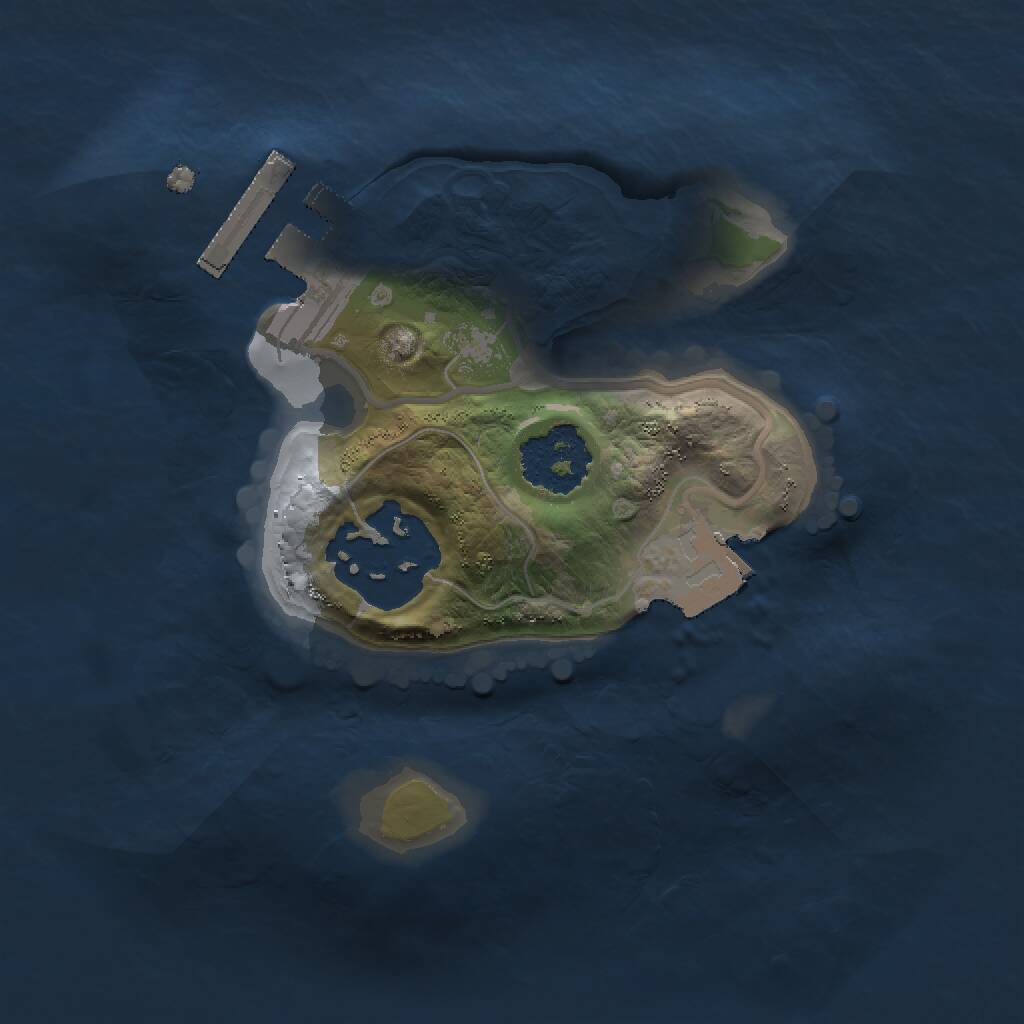 Rust Map: Procedural Map, Size: 1500, Seed: 1110301418, 3 Monuments