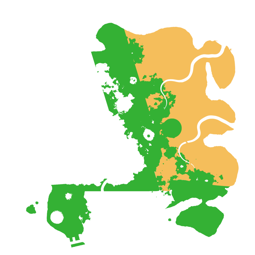 Biome Rust Map: Procedural Map, Size: 3500, Seed: 1041634089