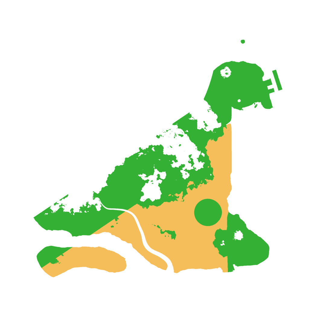 Biome Rust Map: Procedural Map, Size: 3000, Seed: 586947164