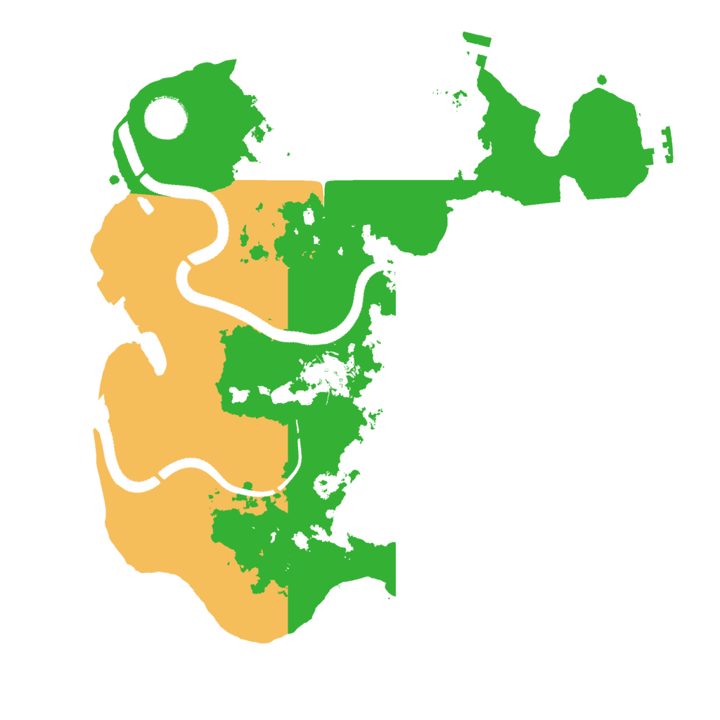 Biome Rust Map: Procedural Map, Size: 3000, Seed: 358081455