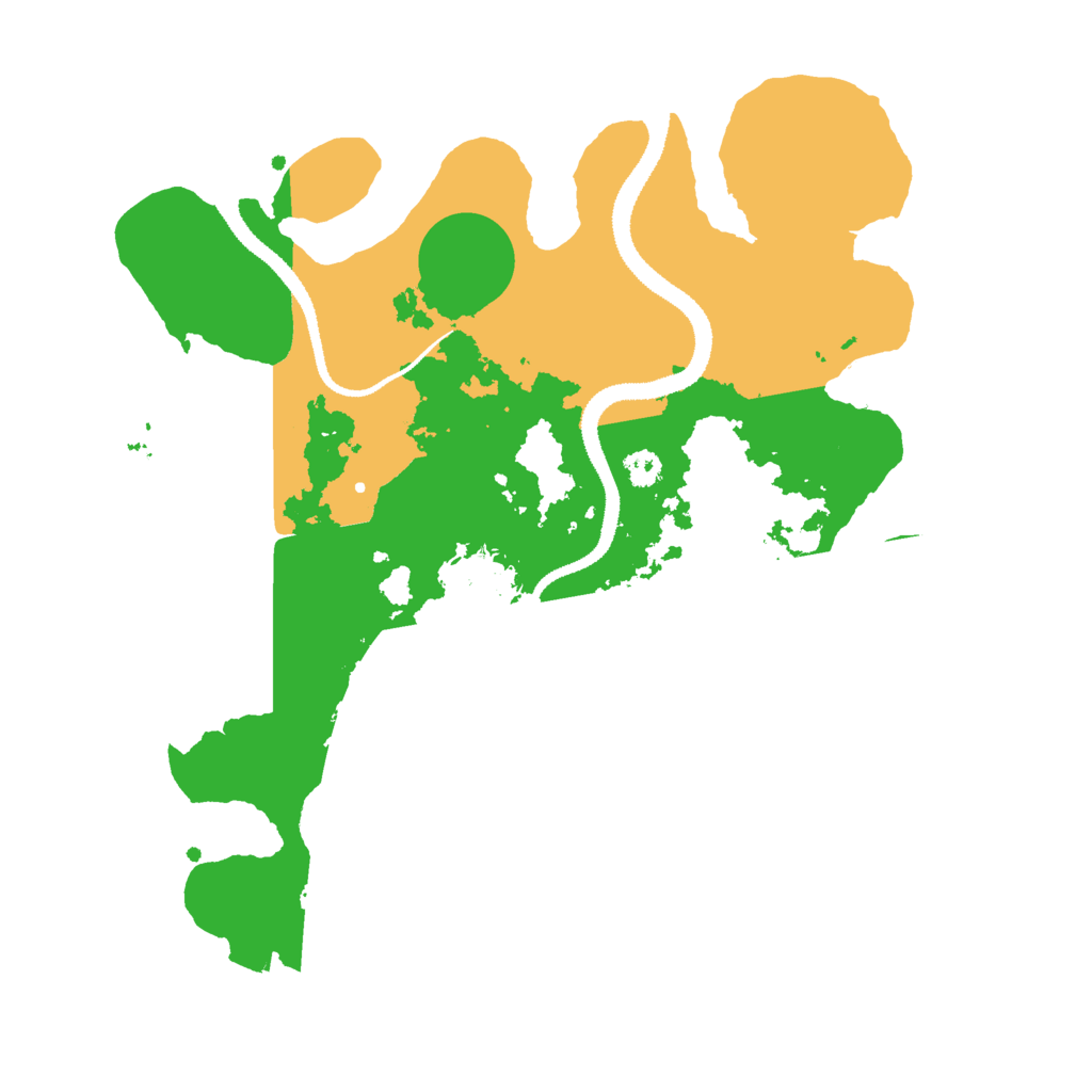 Biome Rust Map: Procedural Map, Size: 3000, Seed: 662937122
