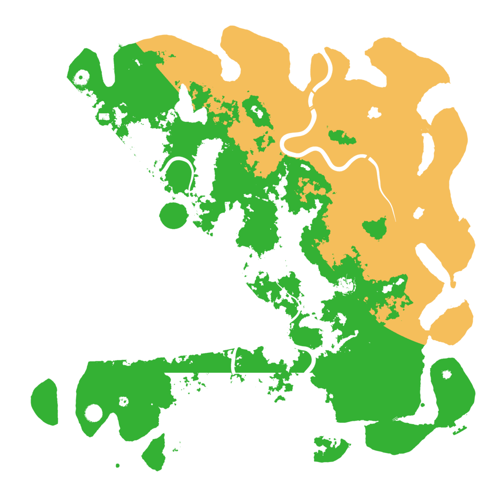 Biome Rust Map: Procedural Map, Size: 5000, Seed: 1233028137