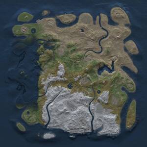 Thumbnail Rust Map: Procedural Map, Size: 4250, Seed: 764493144, 16 Monuments