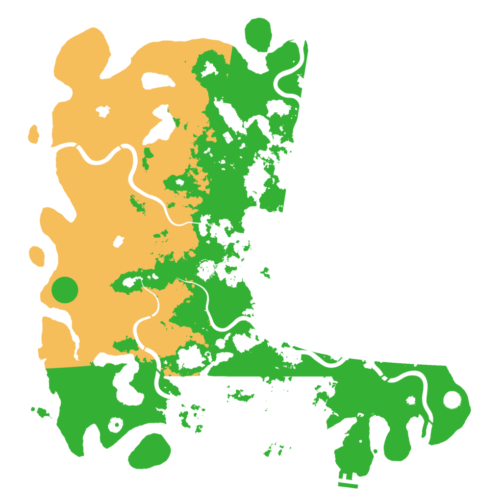 Biome Rust Map: Procedural Map, Size: 5000, Seed: 288193657
