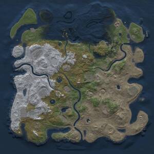 Thumbnail Rust Map: Procedural Map, Size: 4500, Seed: 396912821, 16 Monuments