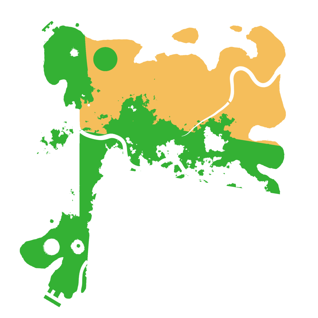 Biome Rust Map: Procedural Map, Size: 3500, Seed: 8675316