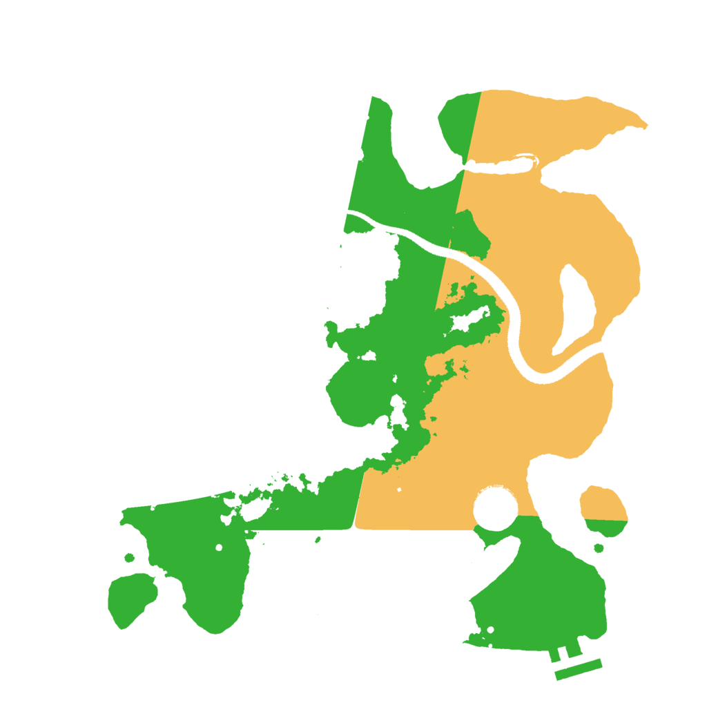 Biome Rust Map: Procedural Map, Size: 3000, Seed: 587895674
