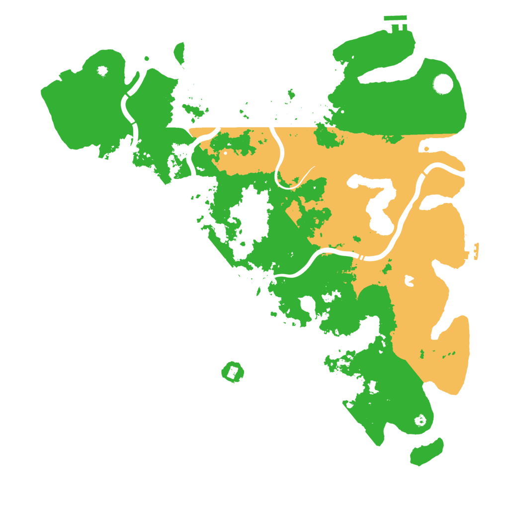 Biome Rust Map: Procedural Map, Size: 4500, Seed: 72727