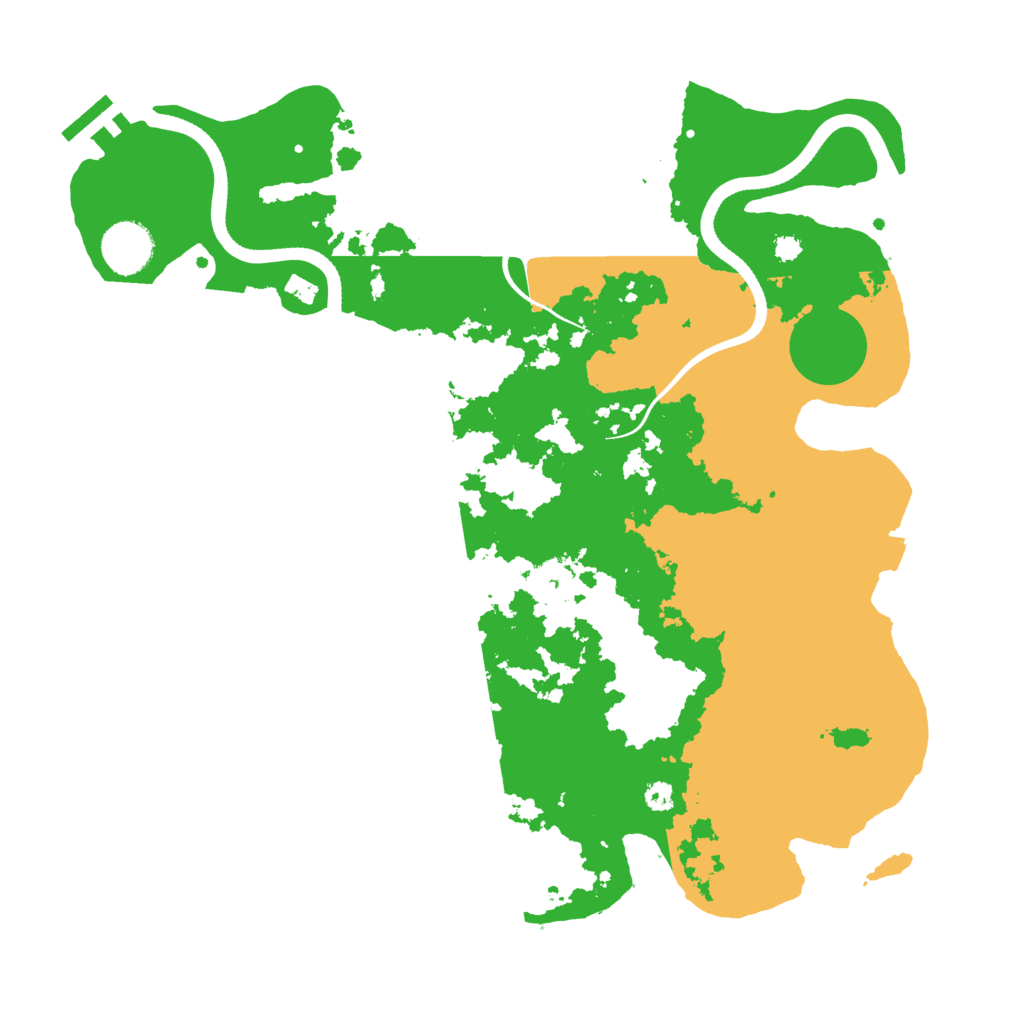 Biome Rust Map: Procedural Map, Size: 3500, Seed: 1905095995