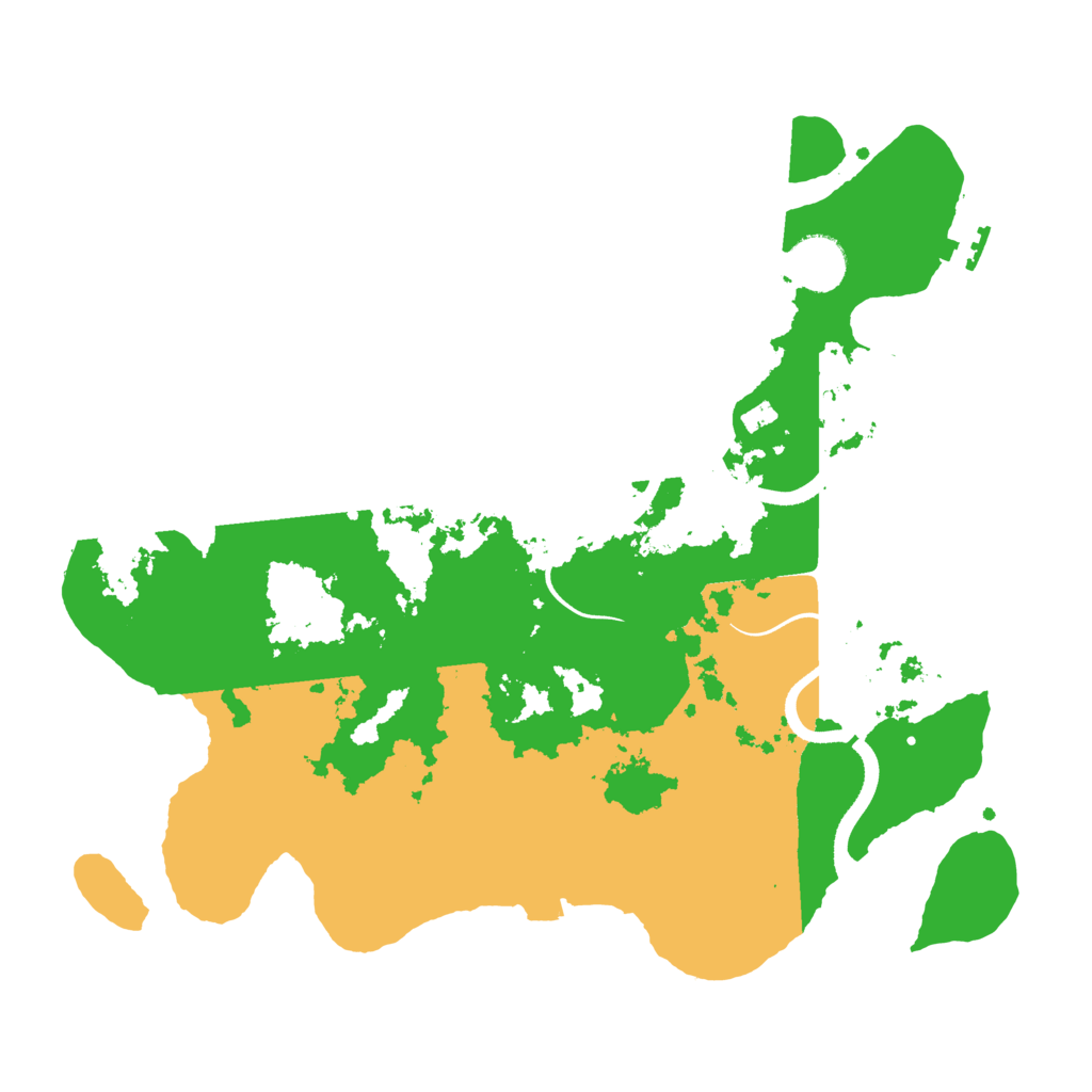 Biome Rust Map: Procedural Map, Size: 3500, Seed: 1920363767