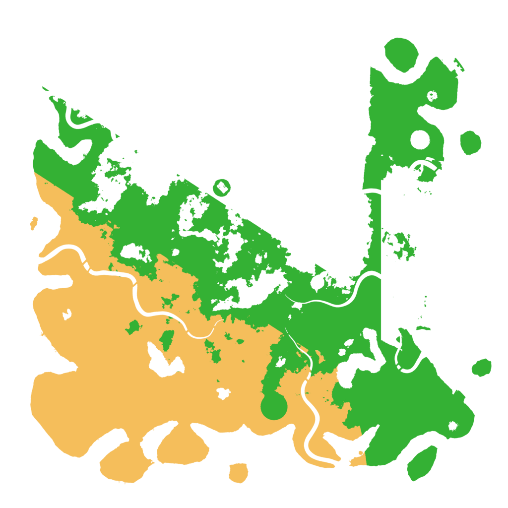 Biome Rust Map: Procedural Map, Size: 5000, Seed: 252452406