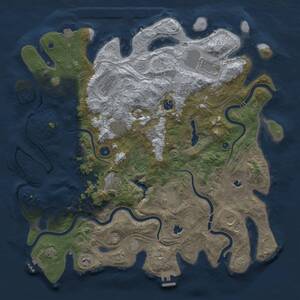 Thumbnail Rust Map: Procedural Map, Size: 4500, Seed: 1394181520, 16 Monuments