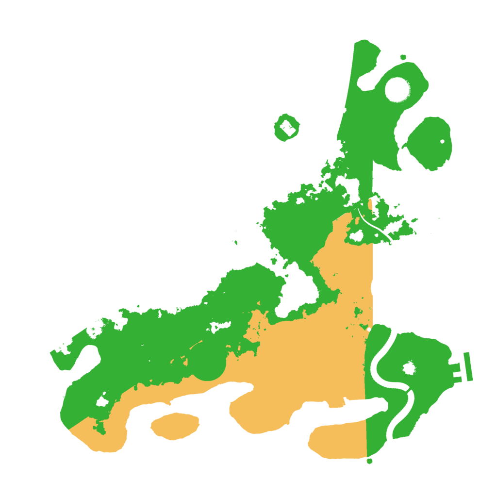 Biome Rust Map: Procedural Map, Size: 3500, Seed: 521912876