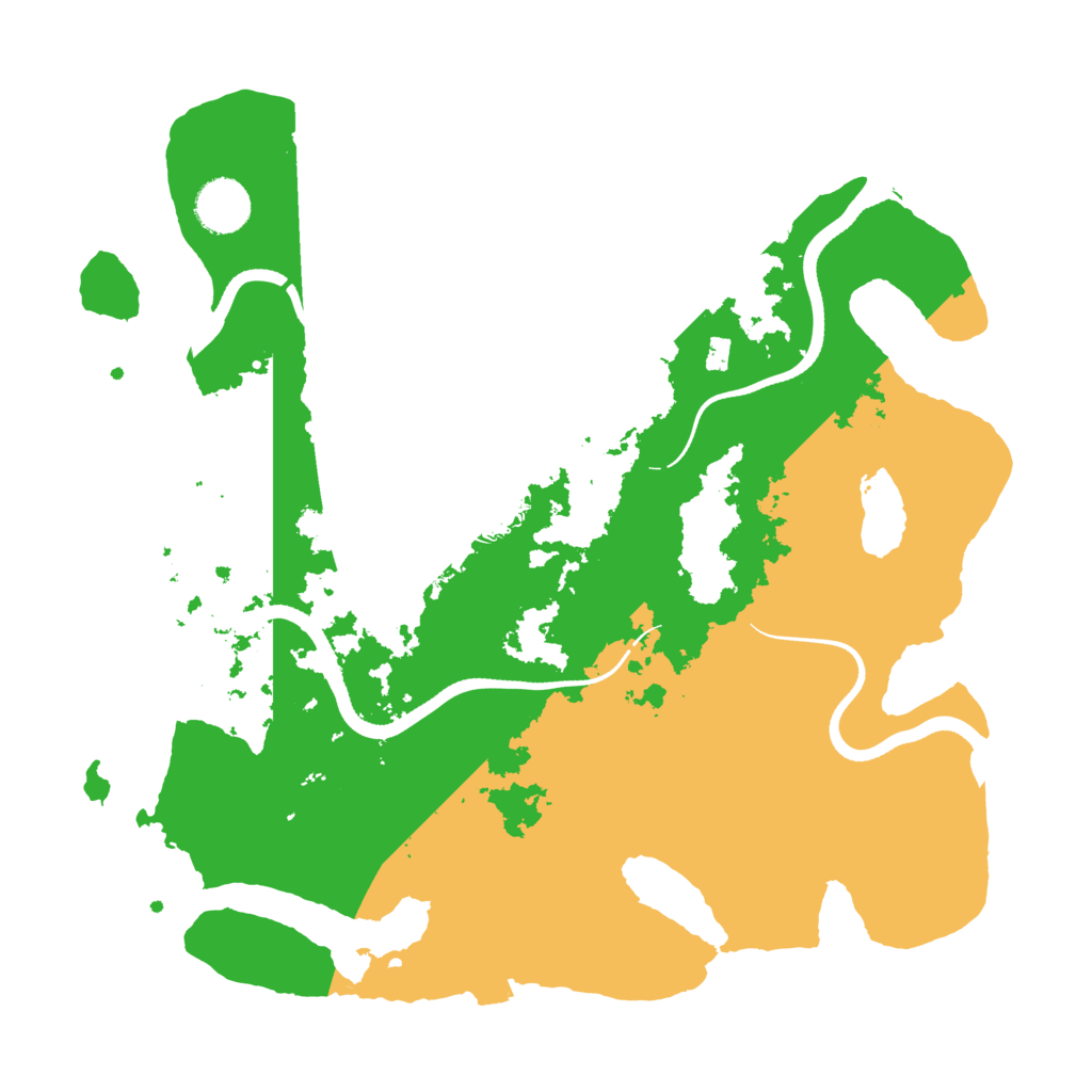 Biome Rust Map: Procedural Map, Size: 3500, Seed: 830332939
