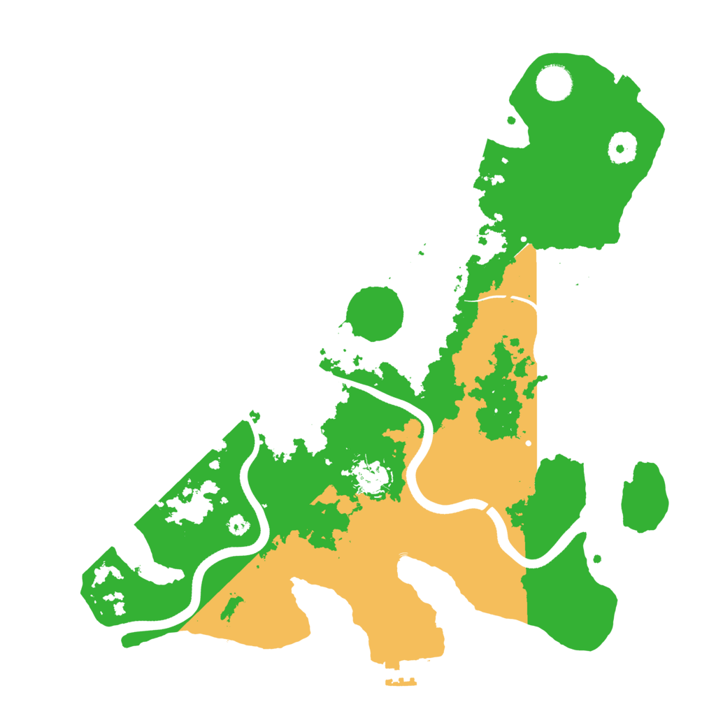 Biome Rust Map: Procedural Map, Size: 3500, Seed: 680494754