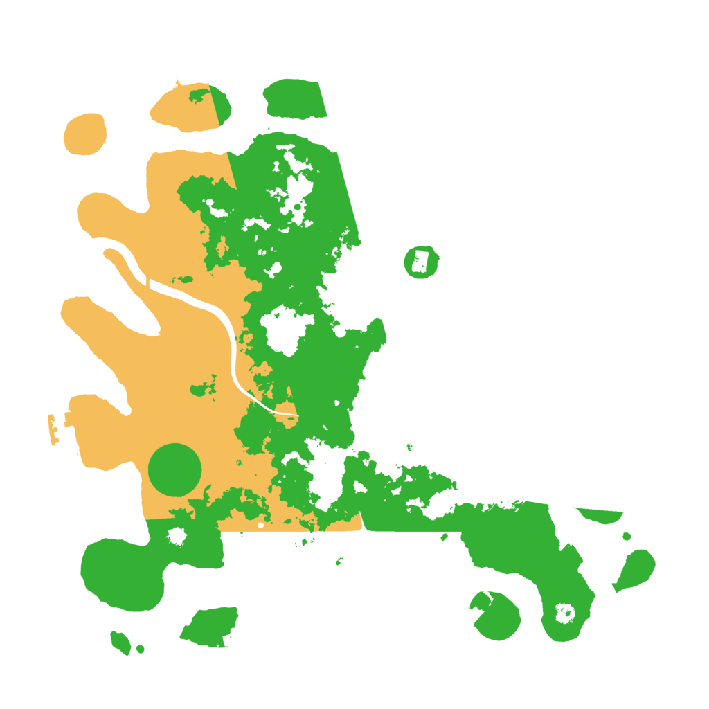 Biome Rust Map: Procedural Map, Size: 3500, Seed: 199163452