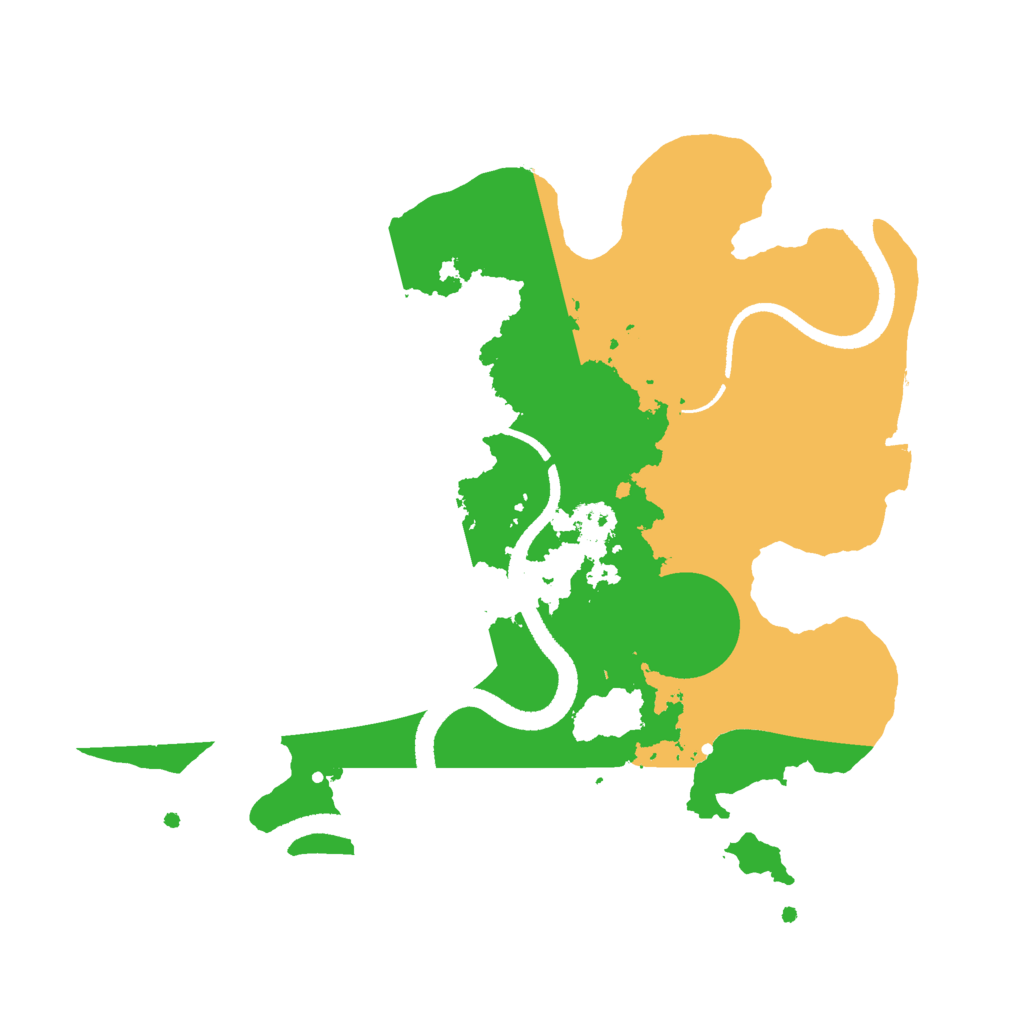 Biome Rust Map: Procedural Map, Size: 2600, Seed: 752167
