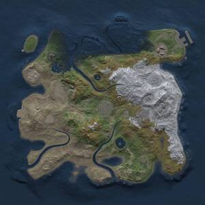 Thumbnail Rust Map: Procedural Map, Size: 3000, Seed: 303630312, 12 Monuments