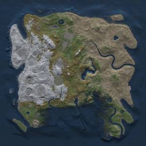 Thumbnail Rust Map: Procedural Map, Size: 4000, Seed: 479175789, 17 Monuments