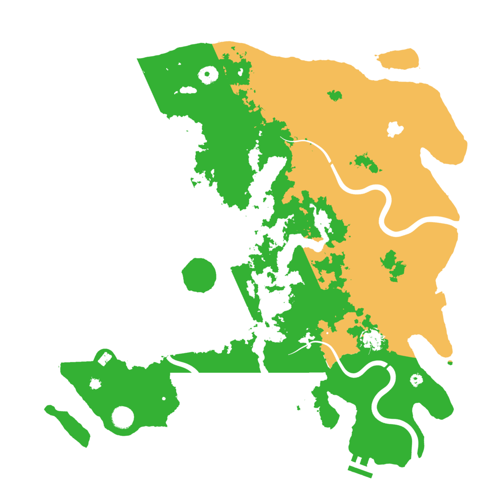 Biome Rust Map: Procedural Map, Size: 4000, Seed: 479175789