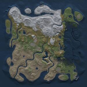 Thumbnail Rust Map: Procedural Map, Size: 4500, Seed: 1869399791, 15 Monuments