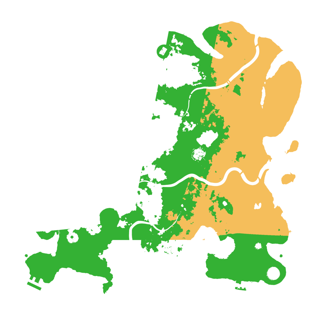Biome Rust Map: Procedural Map, Size: 4350, Seed: 489135868