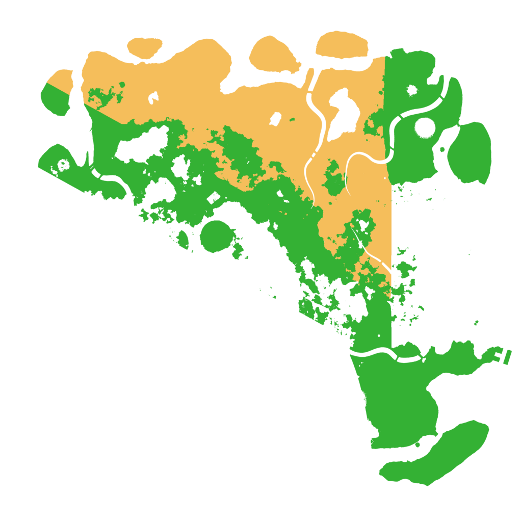 Biome Rust Map: Procedural Map, Size: 4500, Seed: 900724420