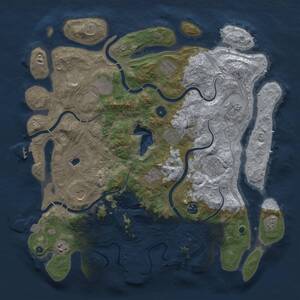 Thumbnail Rust Map: Procedural Map, Size: 4250, Seed: 136225648, 16 Monuments