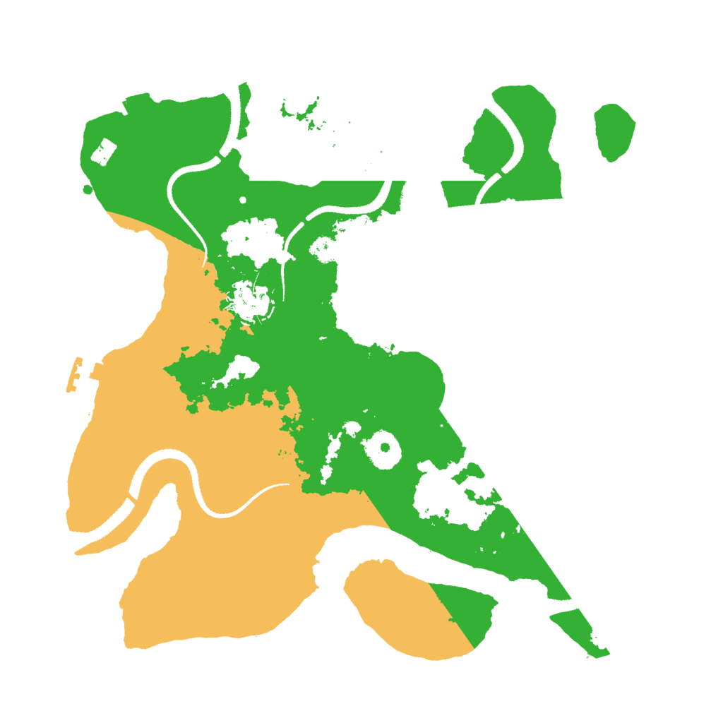 Biome Rust Map: Procedural Map, Size: 3000, Seed: 99125