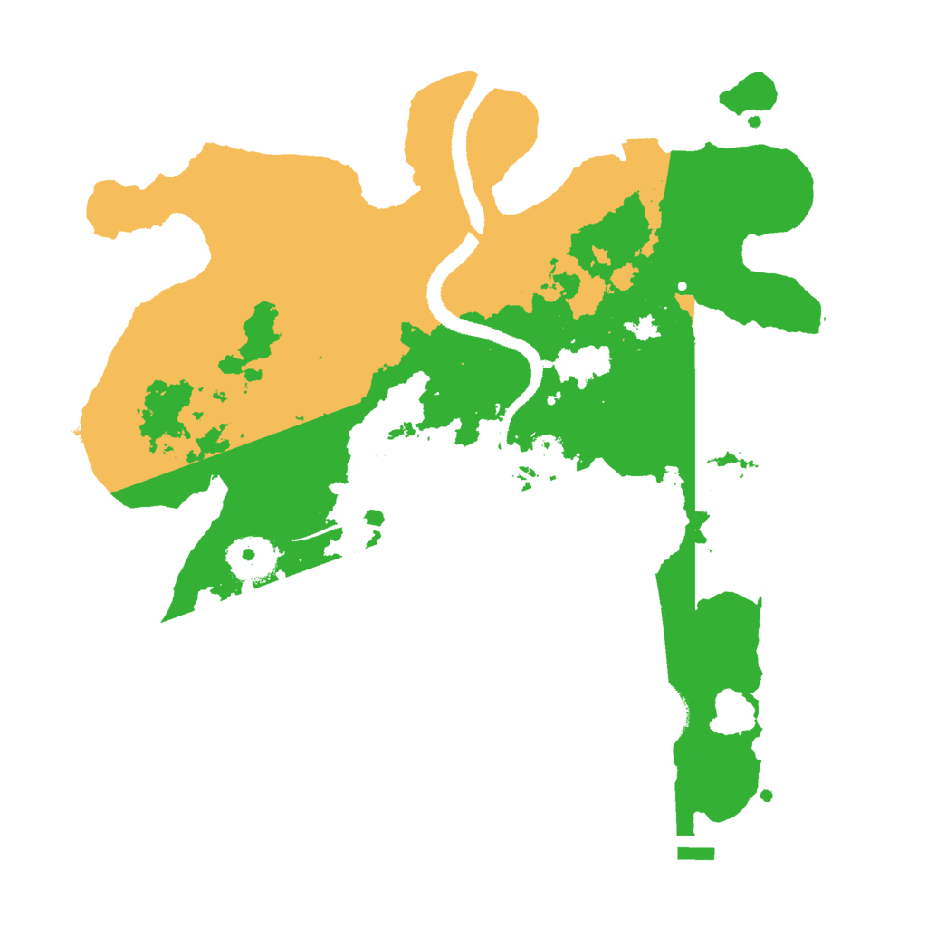 Biome Rust Map: Procedural Map, Size: 3000, Seed: 77889955