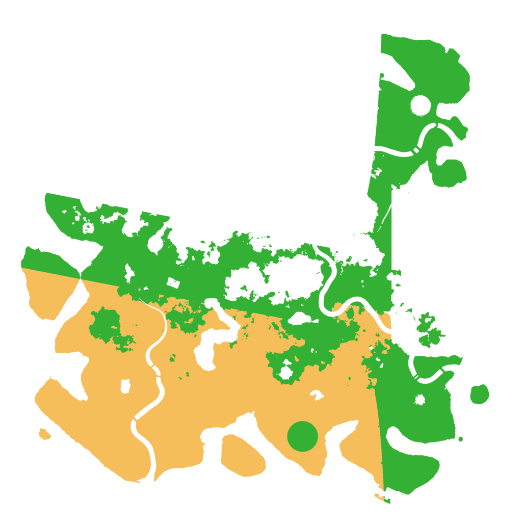 Biome Rust Map: Procedural Map, Size: 4500, Seed: 1166142245