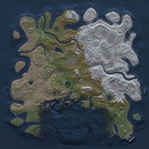 Thumbnail Rust Map: Procedural Map, Size: 4250, Seed: 1224643260, 16 Monuments