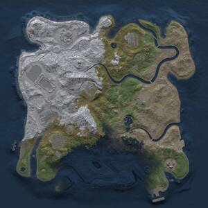Thumbnail Rust Map: Procedural Map, Size: 3500, Seed: 1490950076, 16 Monuments
