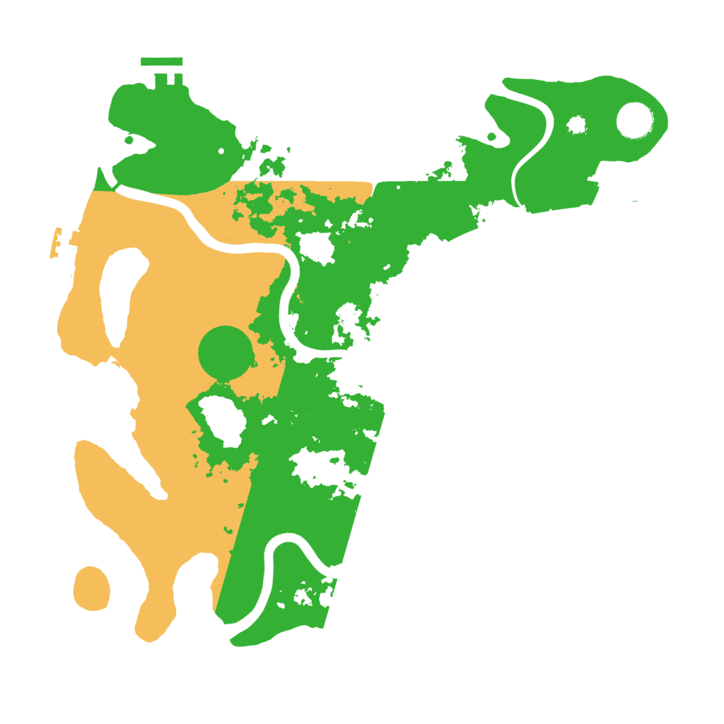 Biome Rust Map: Procedural Map, Size: 3500, Seed: 30861144