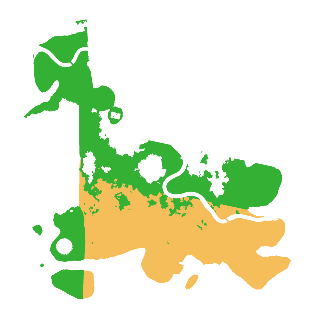 Biome Rust Map: Procedural Map, Size: 3500, Seed: 385584750