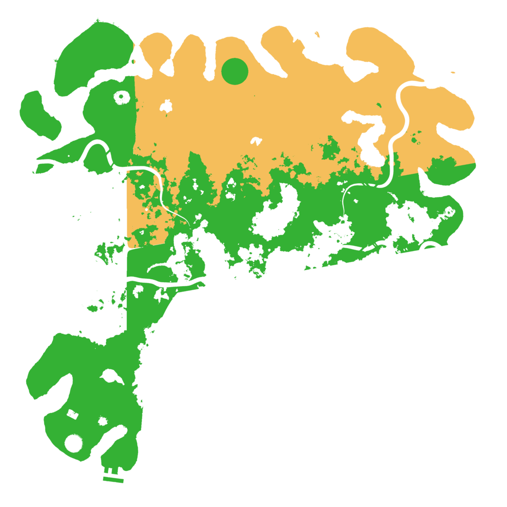 Biome Rust Map: Procedural Map, Size: 5000, Seed: 1269027131